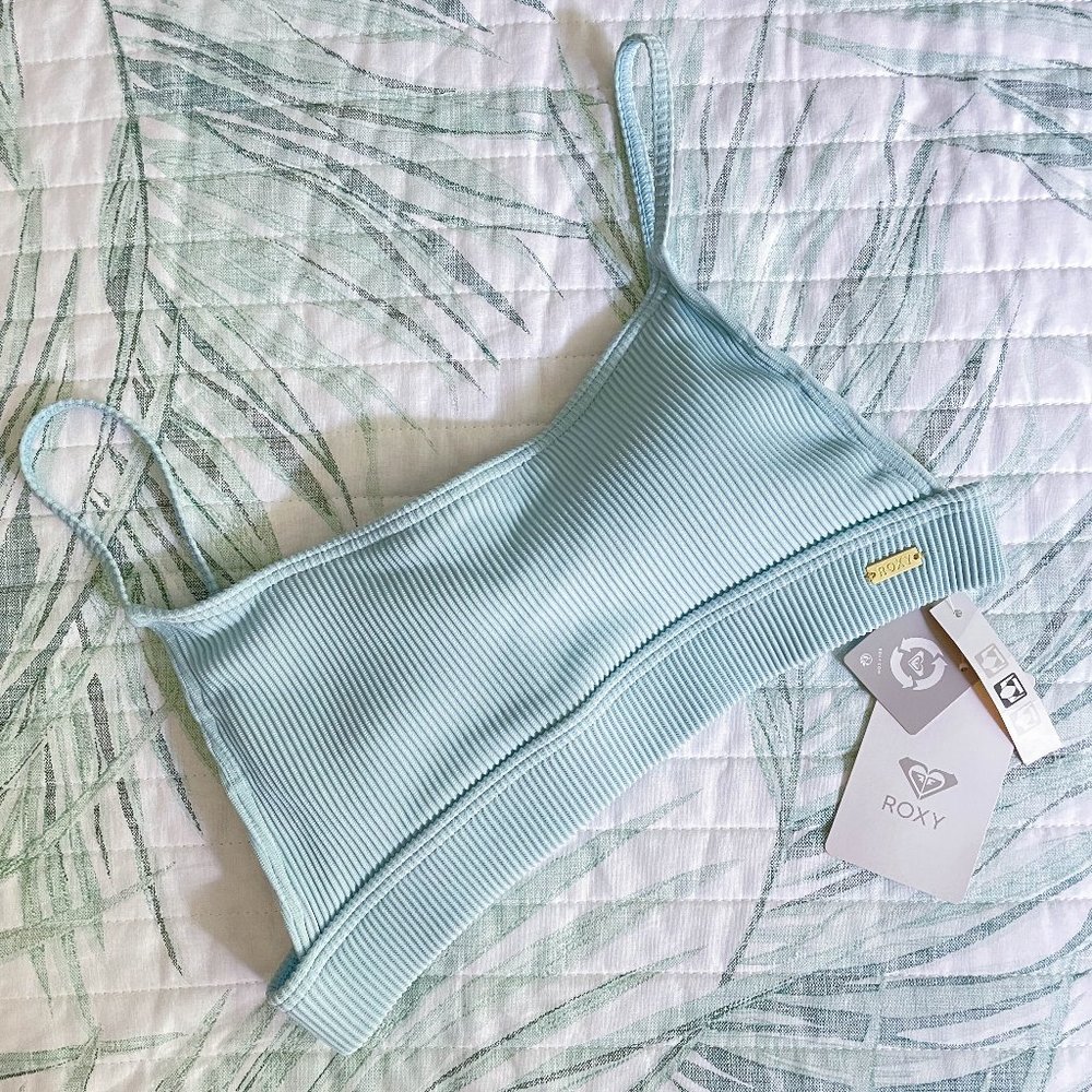 ROXY Eco Ribbed Swim Top - Small